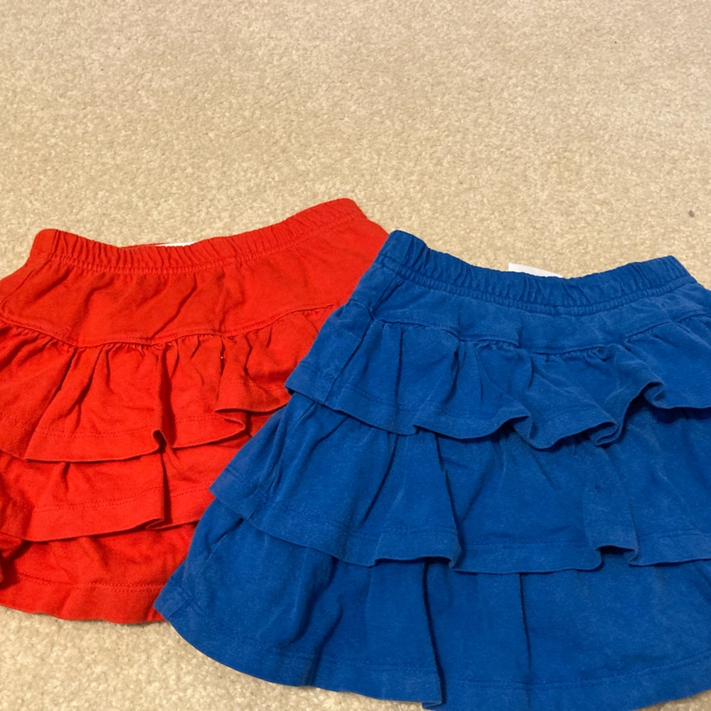 Hanna Andersson red and blue skirt